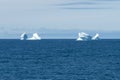 Iceberg floating in the ocean