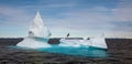 Iceberg off the coast of Greenland Royalty Free Stock Photo
