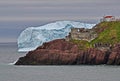 Iceberg and Fort Amherst Royalty Free Stock Photo