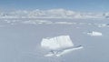 Iceberg freeze antarctica ocean water aerial