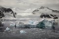 Iceberg and Glacier, Antarctica Royalty Free Stock Photo
