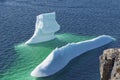 An iceberg grounded at Bonavista Royalty Free Stock Photo