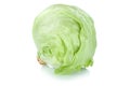 Iceberg head of lettuce vegetable isolated