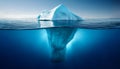 Iceberg - Hidden Danger And Global Warming Concept