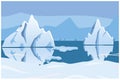 Iceberg, icescape. square background Royalty Free Stock Photo