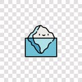 iceberg icon sign and symbol. iceberg color icon for website design and mobile app development. Simple Element from nature Royalty Free Stock Photo