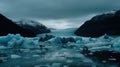 iceberg in jokulsarlon country Ai generative