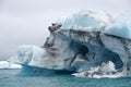 Iceberg at Jokulsarlon glacial lagoon in Iceland Royalty Free Stock Photo