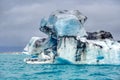 Floating iceberg at Jokulsarlon glacial lagoon in Iceland Royalty Free Stock Photo