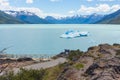 An iceberg in Lago Argentino that fell from Perito Moreno Glacier, Patagonia Argentina. Royalty Free Stock Photo