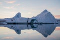 Iceberg in lagoon