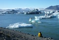 Iceberg Lagoon, Jokulsarlon lake, Iceland Royalty Free Stock Photo