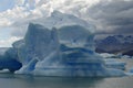 Iceberg in lake Argentino near Upsala glacier.