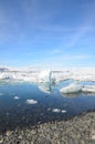 Iceberg landscape with beautiful reflections on the lake