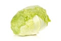 Fresh raw Iceberg Lettuce isolated on white Royalty Free Stock Photo