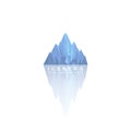 Iceberg logo design, vector template
