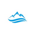 Iceberg logo design illustration vector template