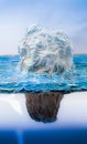 The Iceberg model, which likens human communication to iceberg ice cubes with a visible outflow of water. The ratio is very small