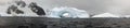 Iceberg and mountains in Antarctica Royalty Free Stock Photo