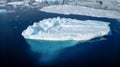 Iceberg in the Neumayer channel in Antarctica. Royalty Free Stock Photo