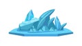 Iceberg Ocean Climate Change Vector Icon, vector design Generative AI Royalty Free Stock Photo