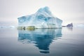 iceberg in ocean, emphasizing a frigid hardiness zone Royalty Free Stock Photo