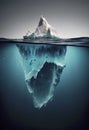 Iceberg In Ocean Royalty Free Stock Photo