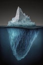 Iceberg In Ocean Royalty Free Stock Photo