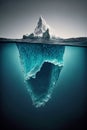 Iceberg In Ocean Royalty Free Stock Photo