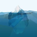 Iceberg polygonal background.