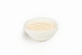 Iceberg sauce in a bowl on a white background. For the restaurant menu. Traditional Japanese sushi seasoning. Healthy