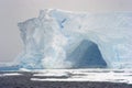 Iceberg in a Snow blizzard