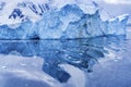Iceberg Snow Mountains Blue Glaciers Reflection Abstract Dorian Bay Antarctica