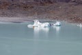 Iceberg in Tasman Lake, Mount Cook National Park, New Zealand Royalty Free Stock Photo