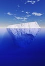 Iceberg underwater