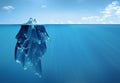 Iceberg underwater Royalty Free Stock Photo