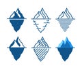 Iceberg icons in diffrent styles