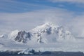 Icebergs. Antarctica ice landscape, climate change. Extreme expedition. Royalty Free Stock Photo