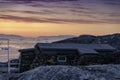 Icebergs on arctic ocean in Greenland Royalty Free Stock Photo