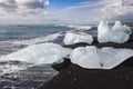 Icebergs on the beach