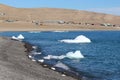 Icebergs on the beach at Resolute Bay, Nunavut, Canada