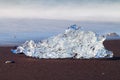 Icebergs at crystal black beach