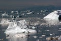 Icebergs in the Disco Bay, Ilulissat Royalty Free Stock Photo