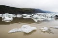 Icebergs in Fjallsarlon glacial lagoon