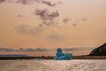 Icebergs floating on Argentino lake, Patagonia landscape, Argentina Royalty Free Stock Photo