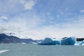 Icebergs floating on Argentino lake, Patagonia landscape, Argentina Royalty Free Stock Photo