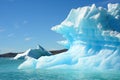 Icebergs floating in the Atlantic Ocean, Greenland