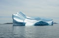 Icebergs floating in the Atlantic Ocean, Greenland