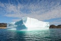 Icebergs floating in the Atlantic Ocean, Greenland