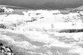 Icebergs floating in the cold water of the Jokulsarlon glacial lagoon. Vatnajokull National Park, in the southeast Royalty Free Stock Photo